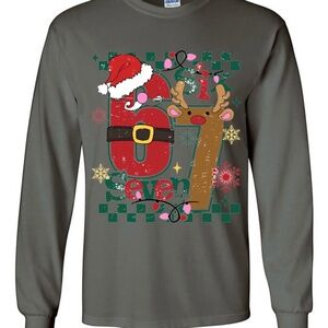 67 Christmas T-shirt Women or Men Any Size S M L XL XXL Gray or any color